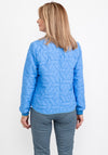 Bianca Aimee Quilted Short Bomber Jacket, Blue
