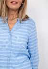 Bianca Adina Print Light Blouse, Blue