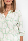 Bianca Rana Patterned Blouse, Green