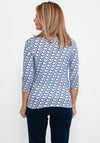 Bianca Emily Shape Print T-Shirt, Blue Multi