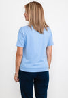 Bianca Aila Metallic Sequin T-Shirt, Blue