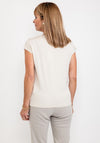 Bianca Julie Shimmer Motif T-Shirt, Stone