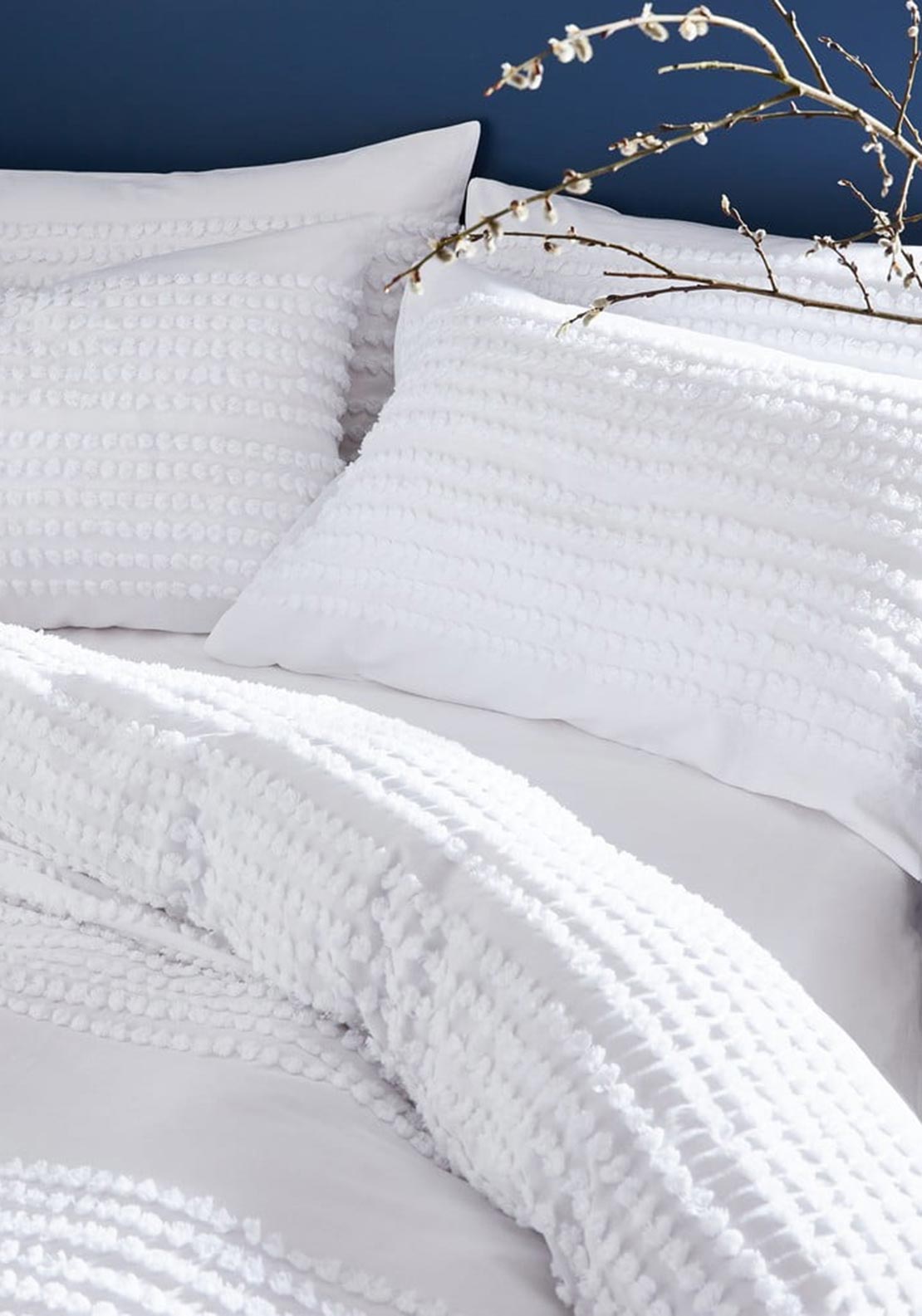 Bianca Home Pure Cotton Malmo Duvet Set, White