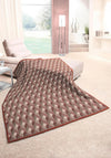 Biederlack Cotton Home Geometric Rust Medium Blanket