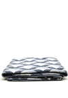 Biederlack Cotton Home Geometric Shaped Medium Blanket, Blue