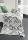 Biederlack Illusion Grey Throw, Grey