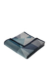 Biederlack Kaliedoscope Blue Throw, Blue