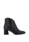 Bioeco by Arka Leather Block Heel Boots, Black