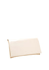 Bioeco by Arka Leather Patent Clutch Bag, Pearl
