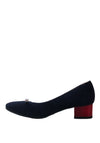 Bioeco by Arka Leather Suede Court Shoes, Navy