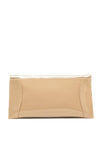 Bioeco by Arka Shimmer Patent Clutch Bag, Champagne