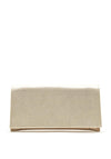 Bioeco by Arka Shimmer Patent Clutch Bag, Gold