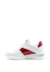 Bioeco by Arka Patent Colour Block Trainer, White & Red
