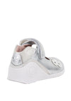 Biomecanics Baby Girls Butterfly Leather Shoes, Silver