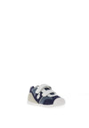 Biomechanics Baby Boys Suede Canvas Velcro Trainers, Navy