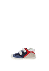 Biomechanics Baby Boys Leather Panel Velcro Trainers, Blue Multi