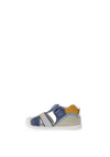 Biomechanics Baby Boys Velcro Closed Toe Sandals, Blue
