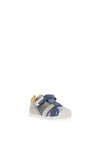 Biomechanics Baby Boys Velcro Closed Toe Sandals, Blue