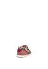 Biomecanics Girls 221110 Velcro Suede Shoes, Grey & Pink