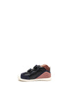 Biomecanics Girls 221135 Velcro Suede Shoes, Navy & Pink