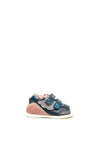 Biomecanics Girls 221110 Velcro Suede Shoes, Navy & Pink