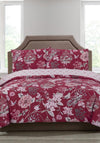 Vantona Home Birdcage Duvet Set, Claret