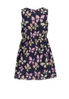 Blue Seven Girl Butterfly Print Dress, Navy