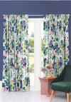 Bluebell Gray Palette 90x90  Lined Pencil Pleat Curtains, Multi