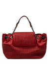 Zen Collection Weave Duffle Bag, Red