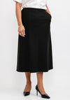 Brendella A Line Wool Midi Skirt, Dark Green
