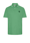 Bugatti Stripe Contrast Polo Shirt, Lime Green