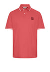 Bugatti Stripe Contrast Polo Shirt, Neon Pink