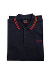 Bugatti Stripe Contrast Polo Shirt, Navy