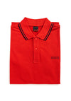 Bugatti Stripe Contrast Polo Shirt, Red