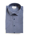 Bugatti Short Sleeve Multi Print Shirt, Navy Blue