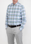 Bugatti 9350 Check Shirt, Pink & Yellow Multi