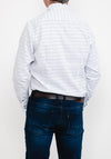Bugatti 9750 Geo Pattern Shirt, White
