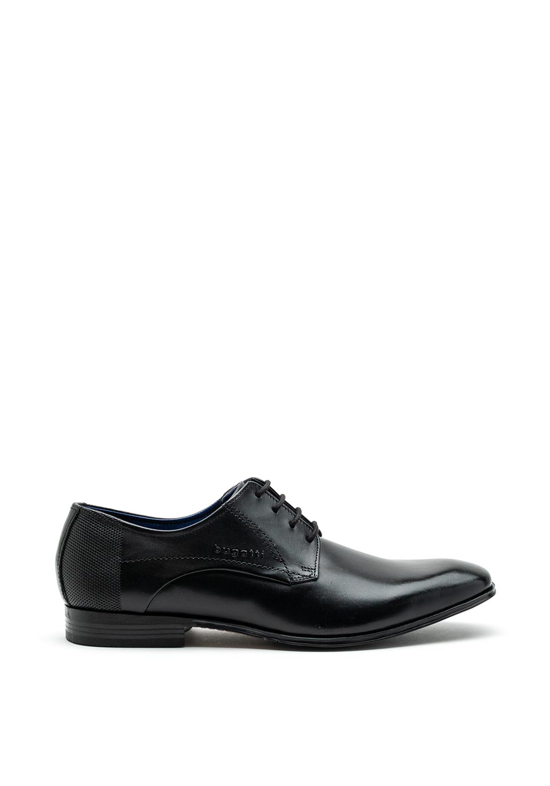 Bugatti Classic Leather Derby Shoes, Black