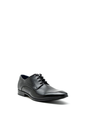 Bugatti Classic Leather Derby Shoes, Black