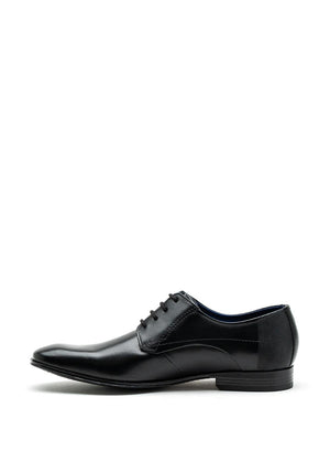 Bugatti Classic Leather Derby Shoes, Black