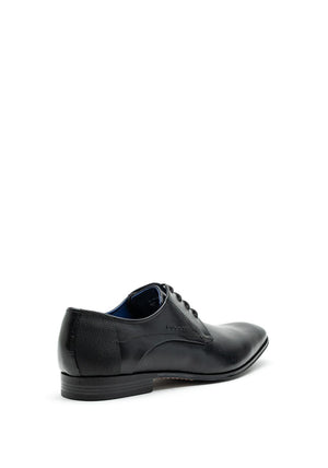 Bugatti Classic Leather Derby Shoes, Black