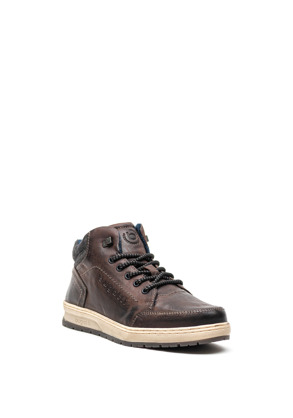 Bugatti Mens Soft Fit Ankle Boot, Dark Grey
