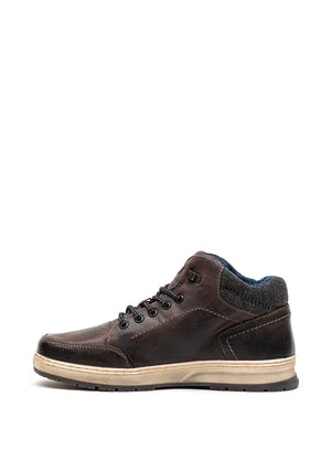 Bugatti Mens Soft Fit Ankle Boot, Dark Grey