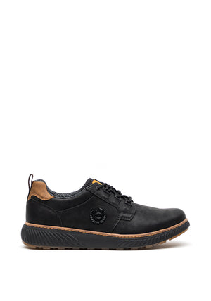 Bugatti Lace Up Faux Suede Shoe, Black