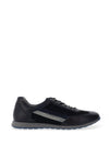 Bugatti Leather Perforated Laced Shoes, Navy