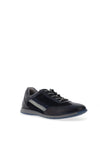 Bugatti Leather Perforated Laced Shoes, Navy