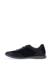 Bugatti Leather Perforated Laced Shoes, Navy