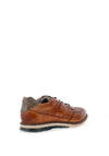 Bugatti Leather Smart Casual Laced Shoes, Cognac