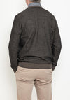 Bugatti Waffle Knit Round Neck Sweater, Brown