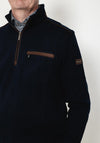 Bugatti Troyer Half Zip Sweatshirt, Navy